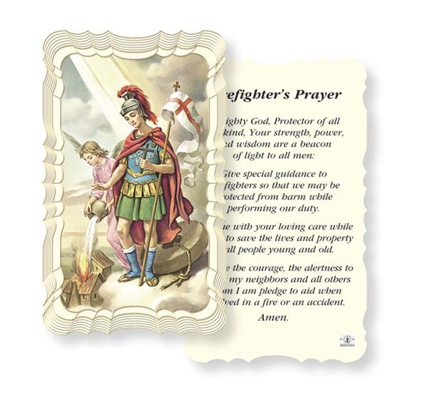 Firefighter's Prayer Paper Holy Cards, Gold Foil Embossed, 50-Count Value Pack # 29566