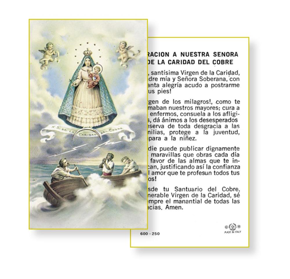 Oracion a Nuestra Senora de la Caridad del Cobre Spanish Paper Holy Cards, 100-Count Value Pack, # 2981