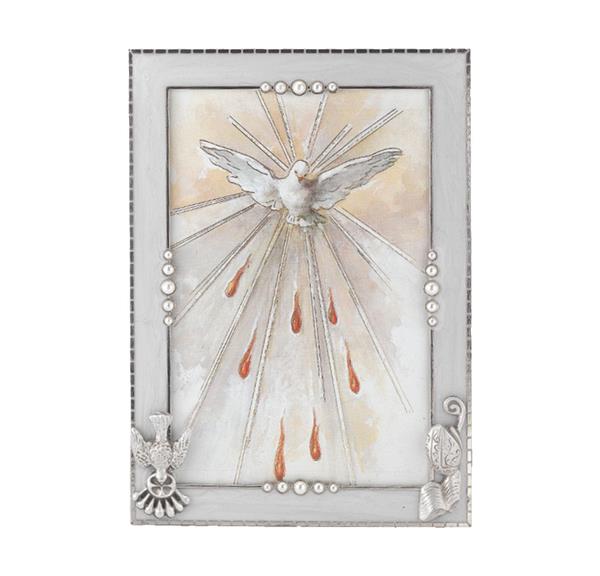 Confirmation Pearlized Silver Plate 5"x7" Photo Frame # 29812