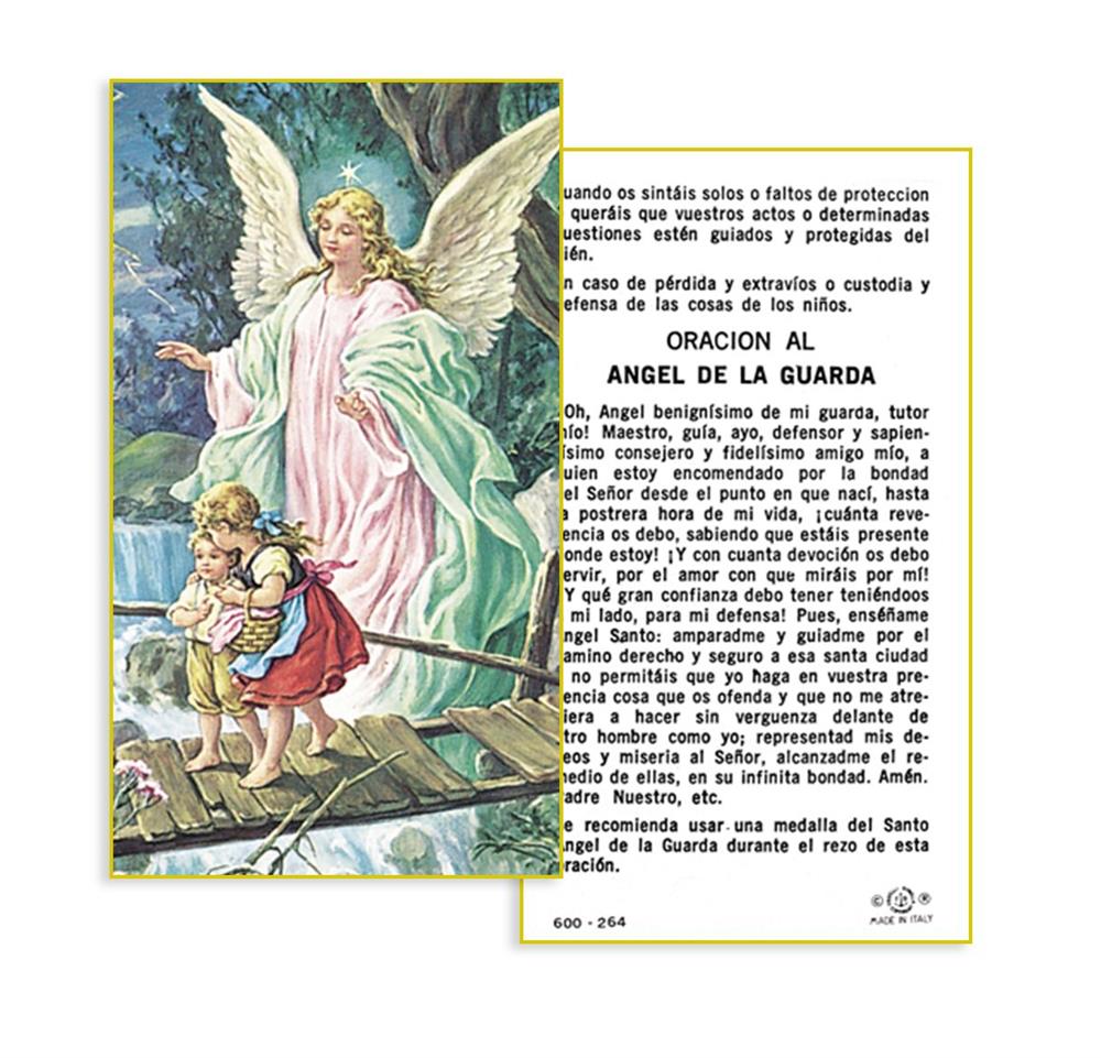 Oracion al Angel de la Guarda Spanish Paper Holy Cards, 100-Count Value Pack, # 2982