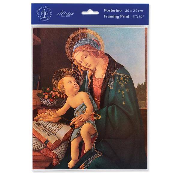 Botticelli Madonna & Child 8"x10" Italian Prints, 3-Count Value Pack # 29885