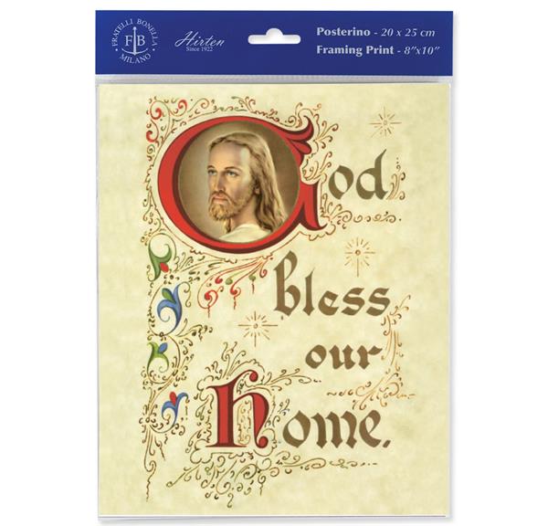 God Bless Our Home 8"x10" Italian Prints, 3-Count Value Pack # 29915