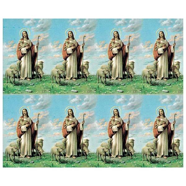Good Shepherd 8-Up Micro-Perforated Holy Cards, Blank-Back, 1000 Total Cards # 30104