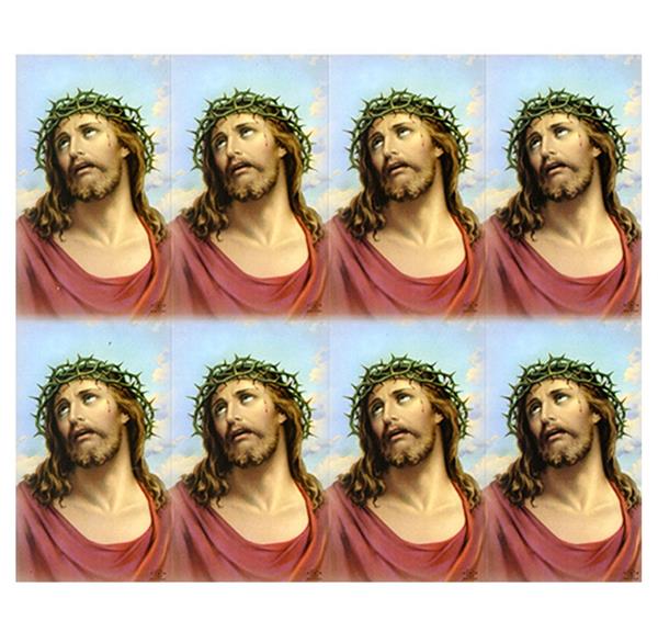 ECCE Homo 8-Up Micro-Perforated Holy Cards, Blank-Back, 1000 Total Cards # 30109
