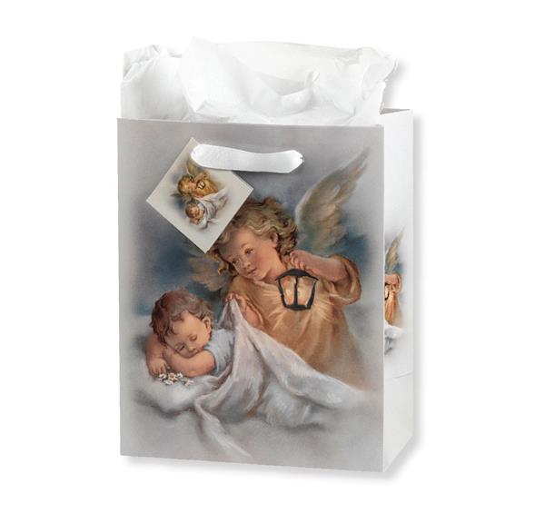 Guardian Angel with Lamp Small Gift Bags, 3.75"x5"x2", 10-Count Value Pack # 30137