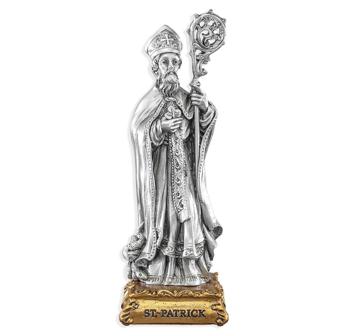 Pewter St. Patrick Statue, 4-3/4", # 89348