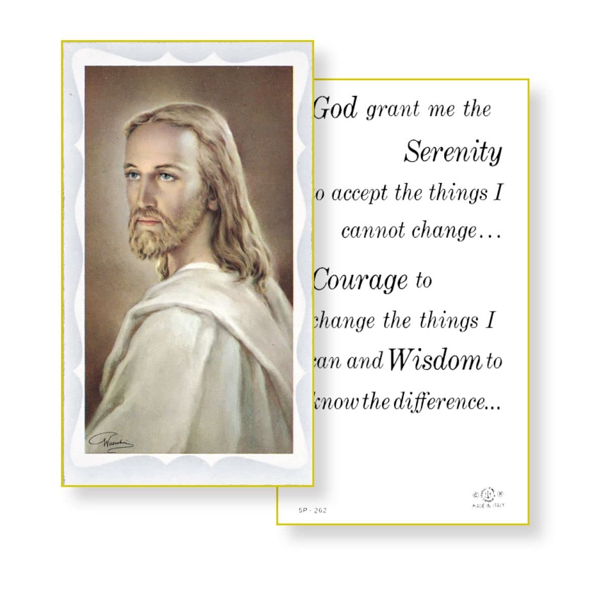 SERENITY PRAYER Paper Holy Cards, 2"x4", 100-pack, # 5882