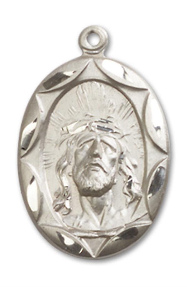 Ecce Homo Medal in Fine Pewter, 7/8", Your Choice of Chain, # 3421