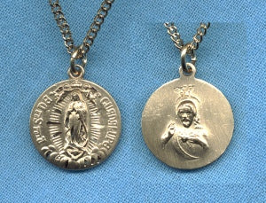 O.L. Of Guadalupe Gold Filled Medal 9/16", Your Choice of Chain # 3657