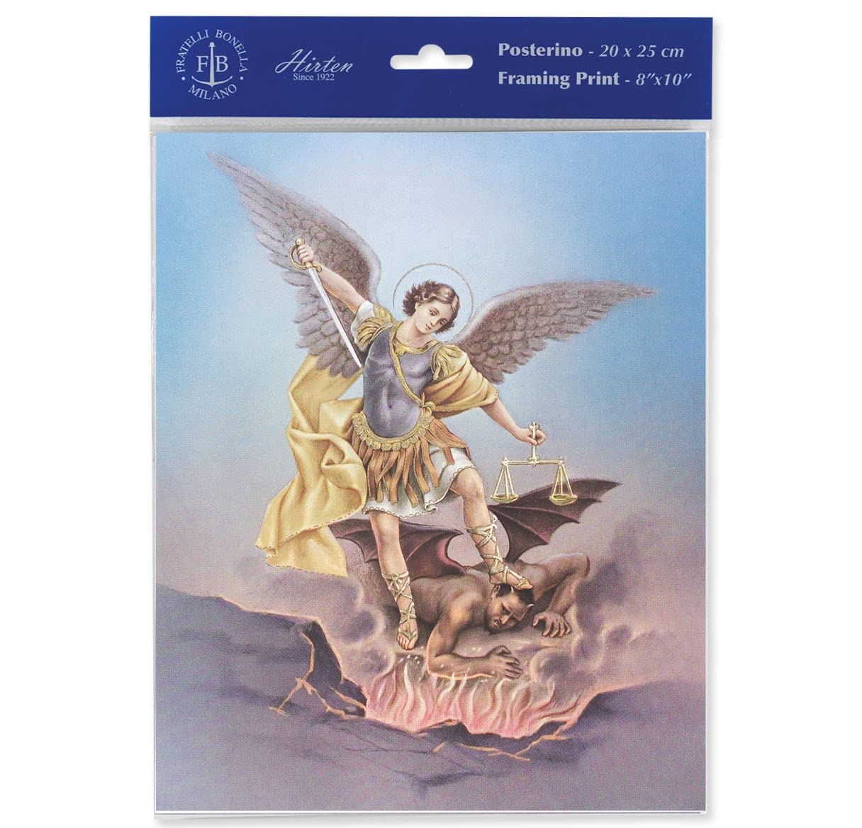 8"x10" Italian Print, St. Michael, 3-Pack, # 63913