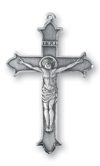 Crucifix, 1 3/4" Sterling Silver, Your Choice of Chain # 41823.
