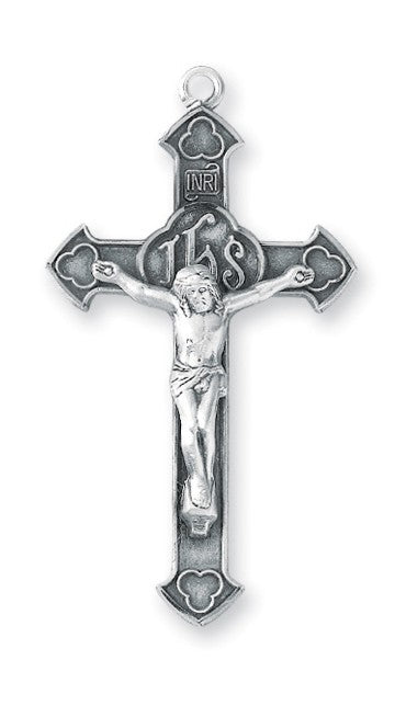 Crucifix, 1-11/16" Sterling Silver, Your Choice of Chain # 41839.