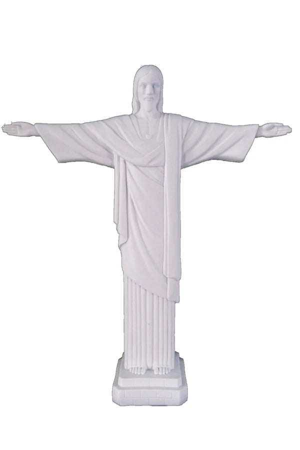 Christ the Redeemer Statue in precision white resin 11" # 4331