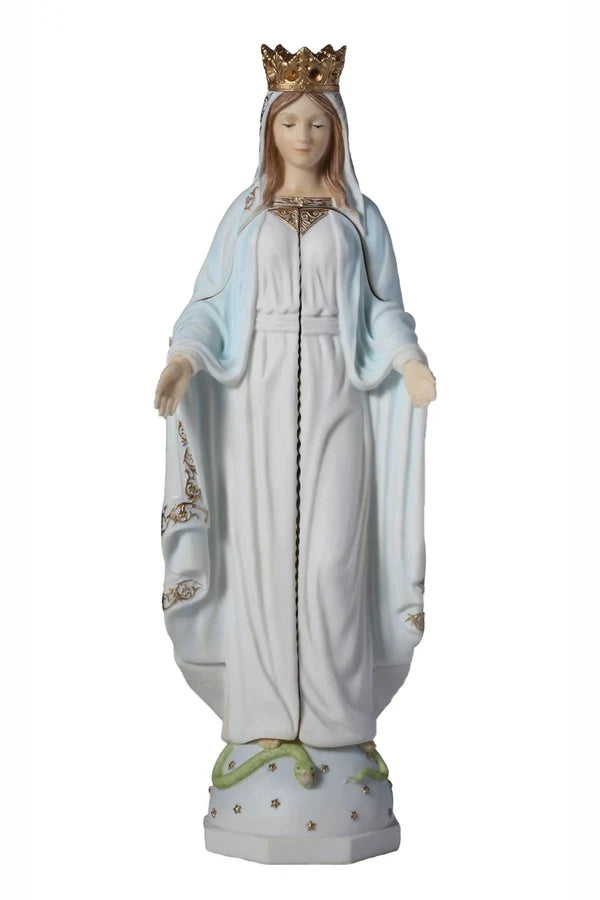 Our Lady of Sorrows Triptych in fully hand-painted pastels 11" # 4337