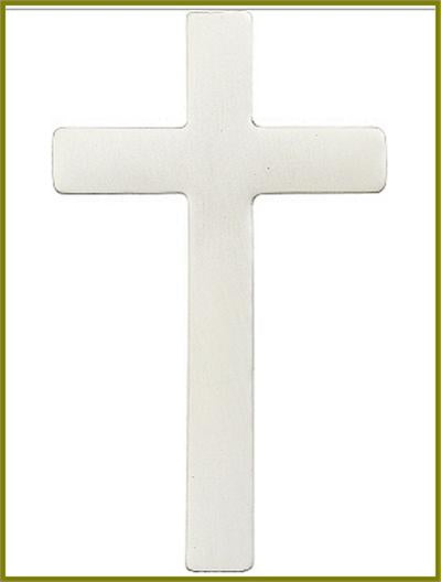 Visor Clip, Silver Oxide Finish, Choir Cross, 2-1/2" tall, # 45867