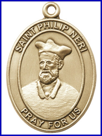 Keychain, Bronze Oxide Finish, St. Philip Neri, 1-7/8" tall, # 48029