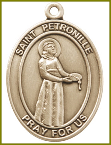 Keychain, Bronze Oxide Finish, St. Petronille, 1-7/8" tall, # 48047