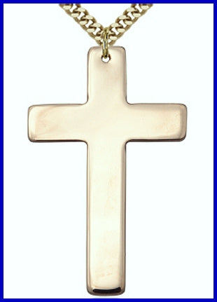 1-3/4" Cross, 14kt Gold Filled, your choice of chain, # 48223