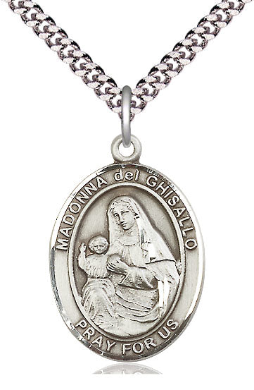 Madonna Del Ghisallo Medal in Fine Pewter, 1" tall, Your Choice of Chain, # 4927