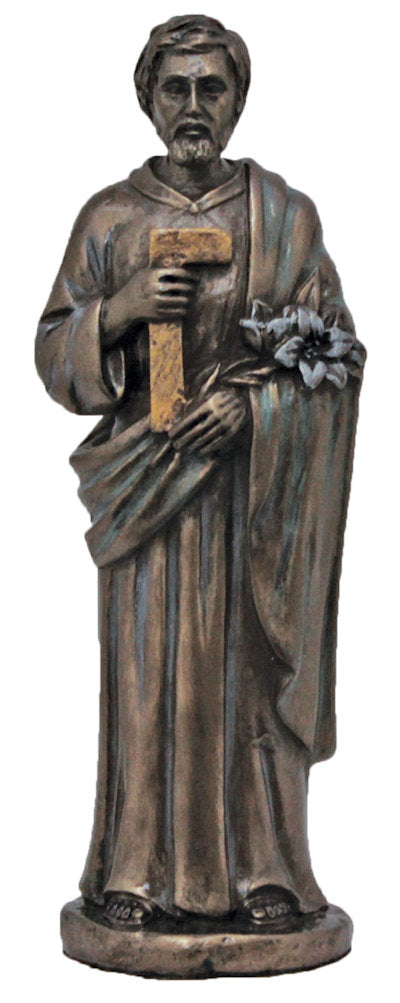 5" St. Joseph the Worker Statue, Bronzed Resin, 2-Count Value Pack, # 49439