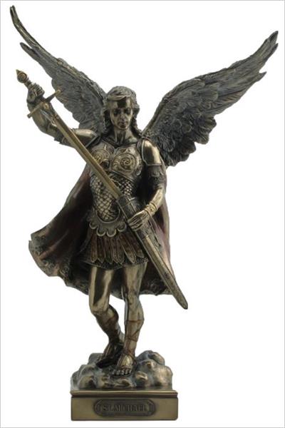 St. Michael the Archangel without Devil, 13.5", Cold Cast Bronze, # 49446