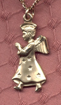 14kt Gold Filled Angel Necklace, Your Choice of Chain, # 4960