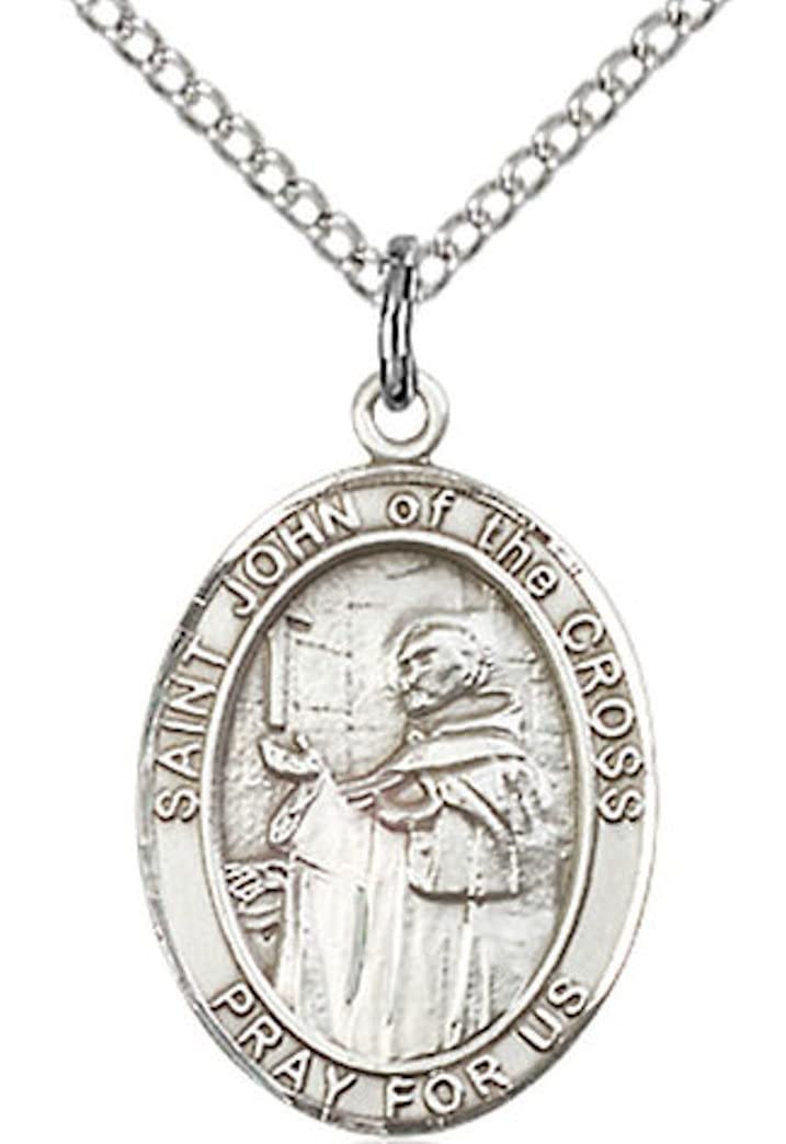 St. John of the Cross Medal in Fine Pewter, 3/4" tall, Your Choice of Chain # 17090