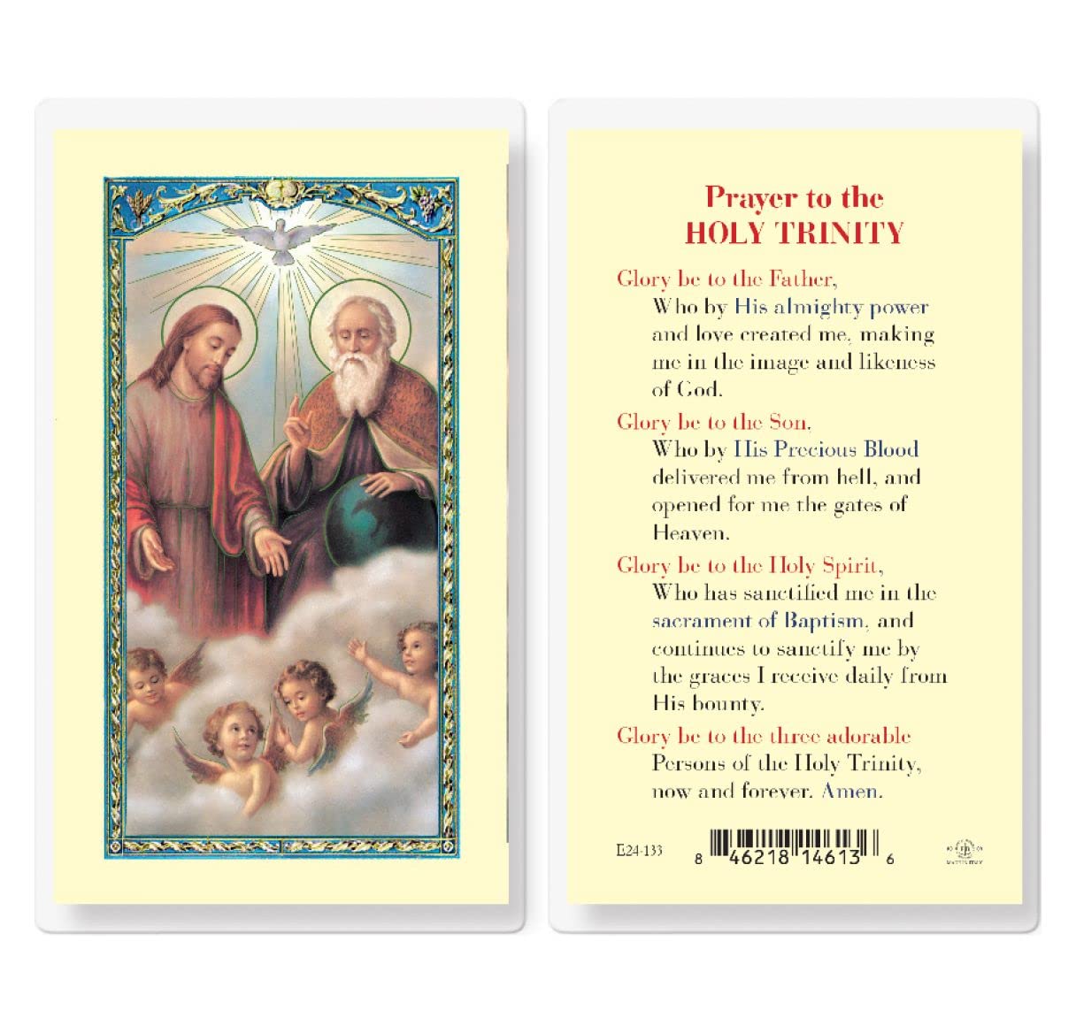 Holy Trinity Laminated Holy Card, 25-Pack, # 99731