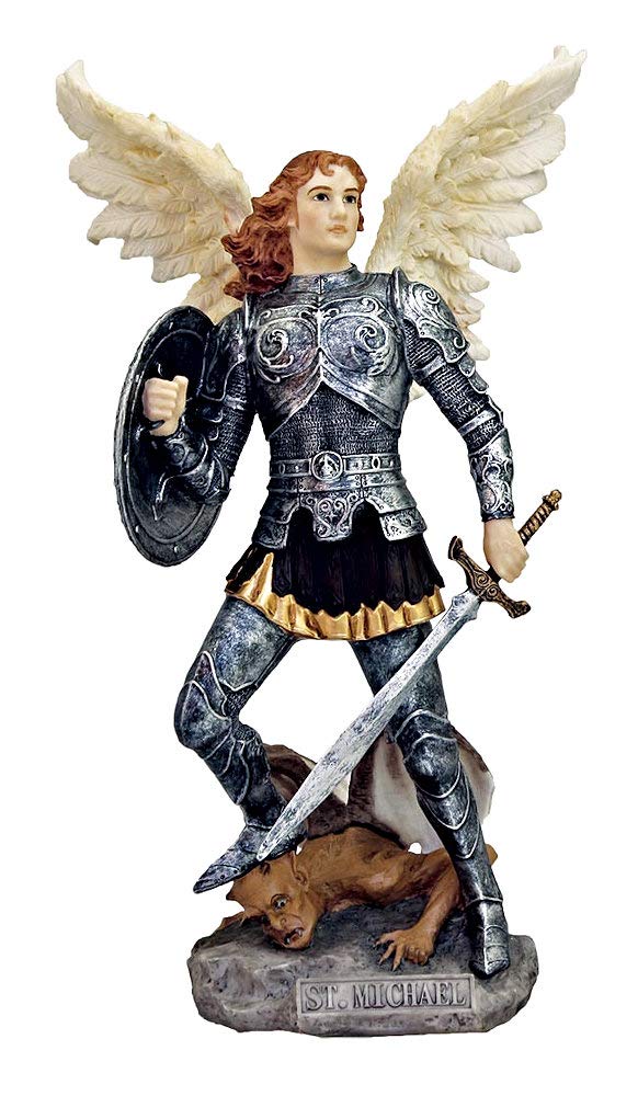 9" Veronese St. Michael with Sword and Shield, Full Color, # 1991