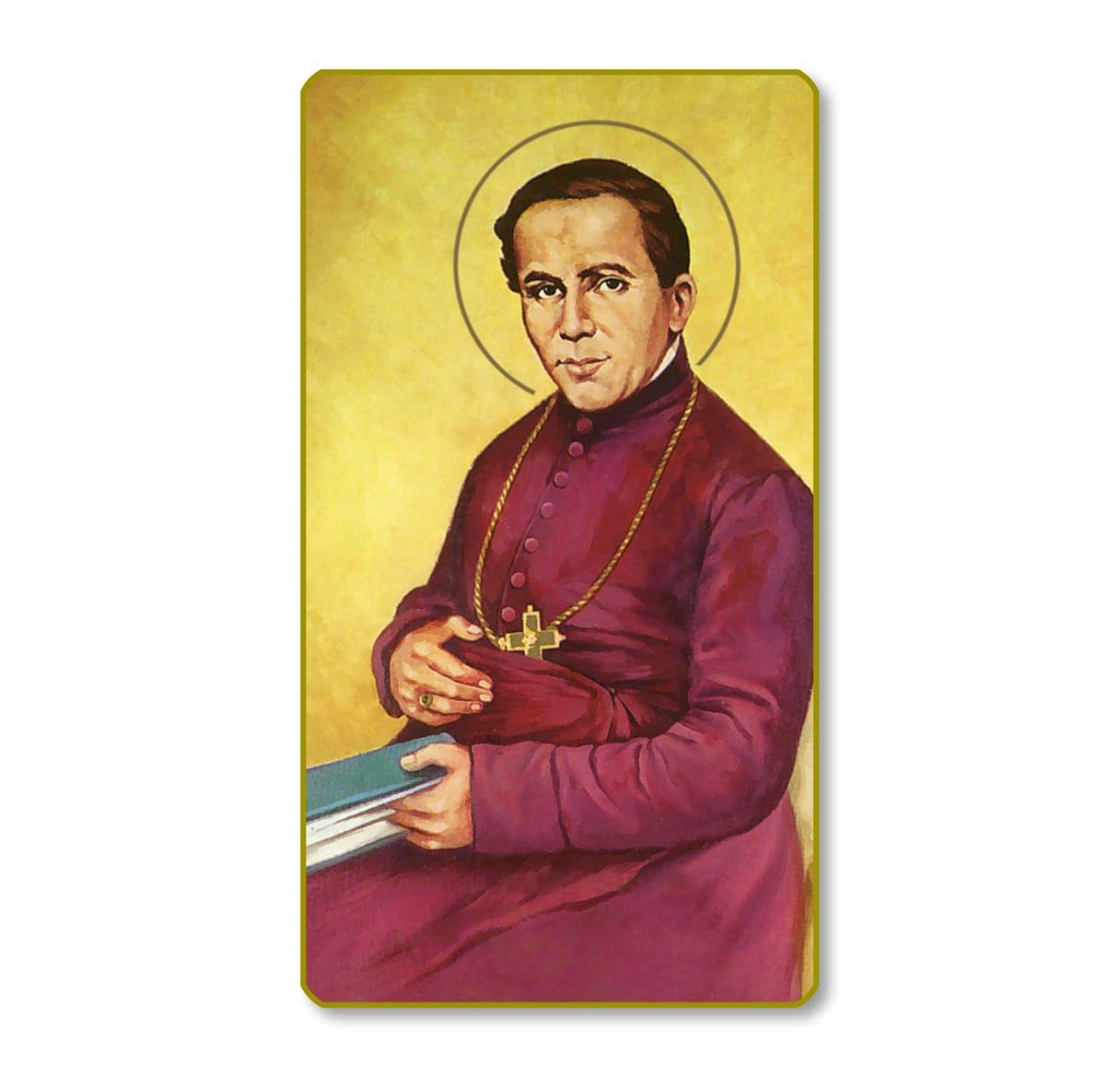 St. John Neumann Italian Paper Holy Cards, 2"x4", Blank Back, 100-Pack, # 6132