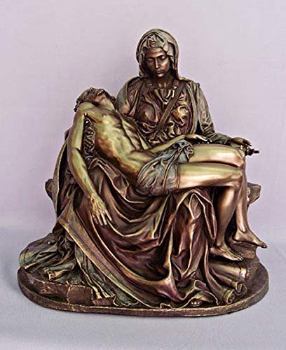 Pieta Bronzed Resin Statue 10-1/4", 92034