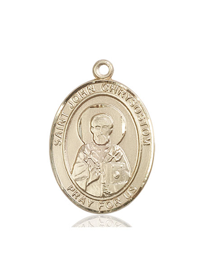 St. John Chrysostom Medal, 14kt Gold Filled, 1"x3/4", Your Choice of Chain, # 54083