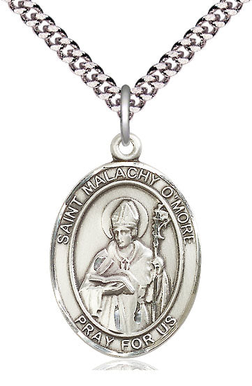 St. Malachy O'More Medal in Fine Pewter, 1" tall, Your Choice of Chain, # 5420