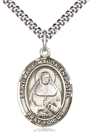St. Marie Madgalen Postel Medal in Fine Pewter, 1" tall, Your Choice of Chain, # 5443