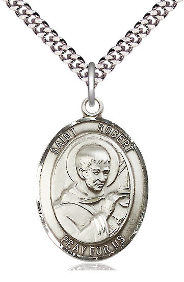 St. Robert Bellarmine Medal in Fine Pewter, 1" tall, Your Choice of Chain, # 5562