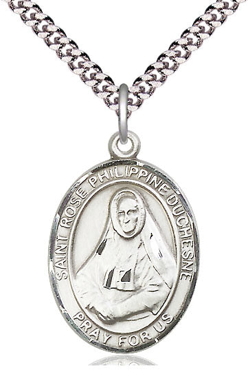 St. Rose Philippine Duchesne Medal in Fine Pewter, 1" tall, Your Choice of Chain, # 5570