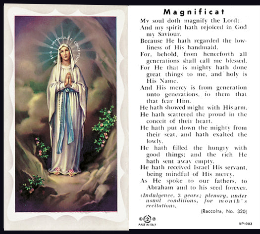 Our Lady of Lourdes Paper Holy Cards, 100-pack, # 5771