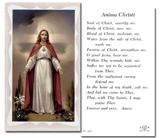 ANIMA CHRISTI Paper Holy Cards, 2"x4", 100-pack, # 5789