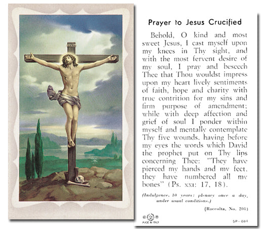 CRUCIFIXION Paper Holy Cards, 2"x4", 100-pack, # 5859
