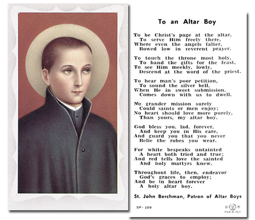 SAINT JOHN BERCHMAN Paper Holy Cards, 2"x4", 100-pack, # 5866