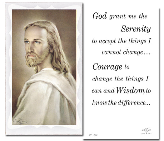 SERENITY PRAYER Paper Holy Cards, 2"x4", 100-pack, # 5882