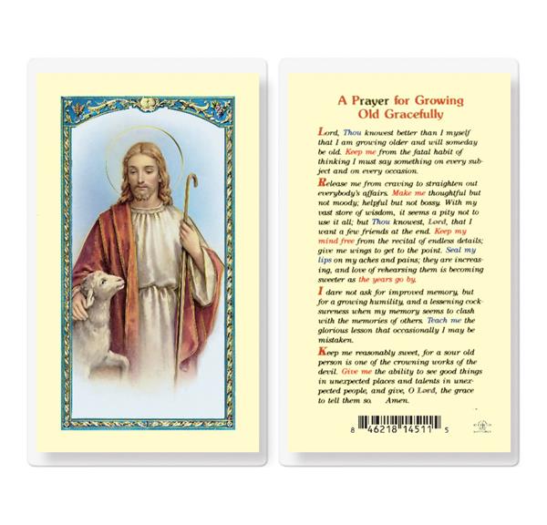 A Prayer for Growing Old Gracefully Laminated Holy Cards, 25-Count Value Pack # 59092