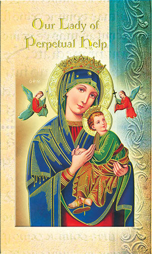 Our Lady of Perpetual Help Folding Prayer Card, # 59134