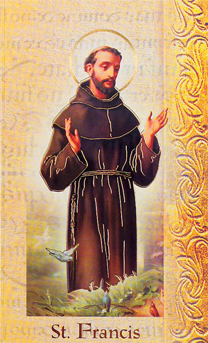 St. Francis of Assisi Folding Prayer Card, 10-Pack, # 59147