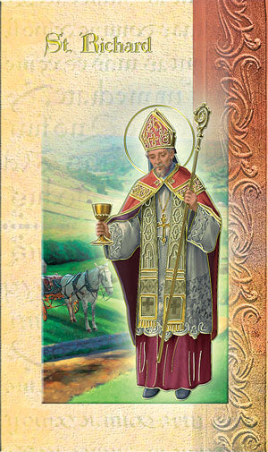 St. Richard Folding Prayer Card, 10-Pack, # 59205