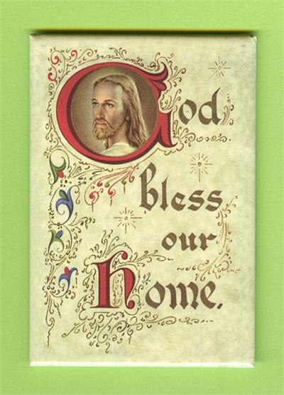 Magnet, 2-1/8" x 3-1/8", God Bless Our Home, 10-Pack, # 59562