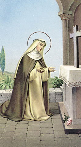 Italian Paper Holy Cards, 2"x4", Blank Back, St. Rose of Lima, 100-Pack, # 5994