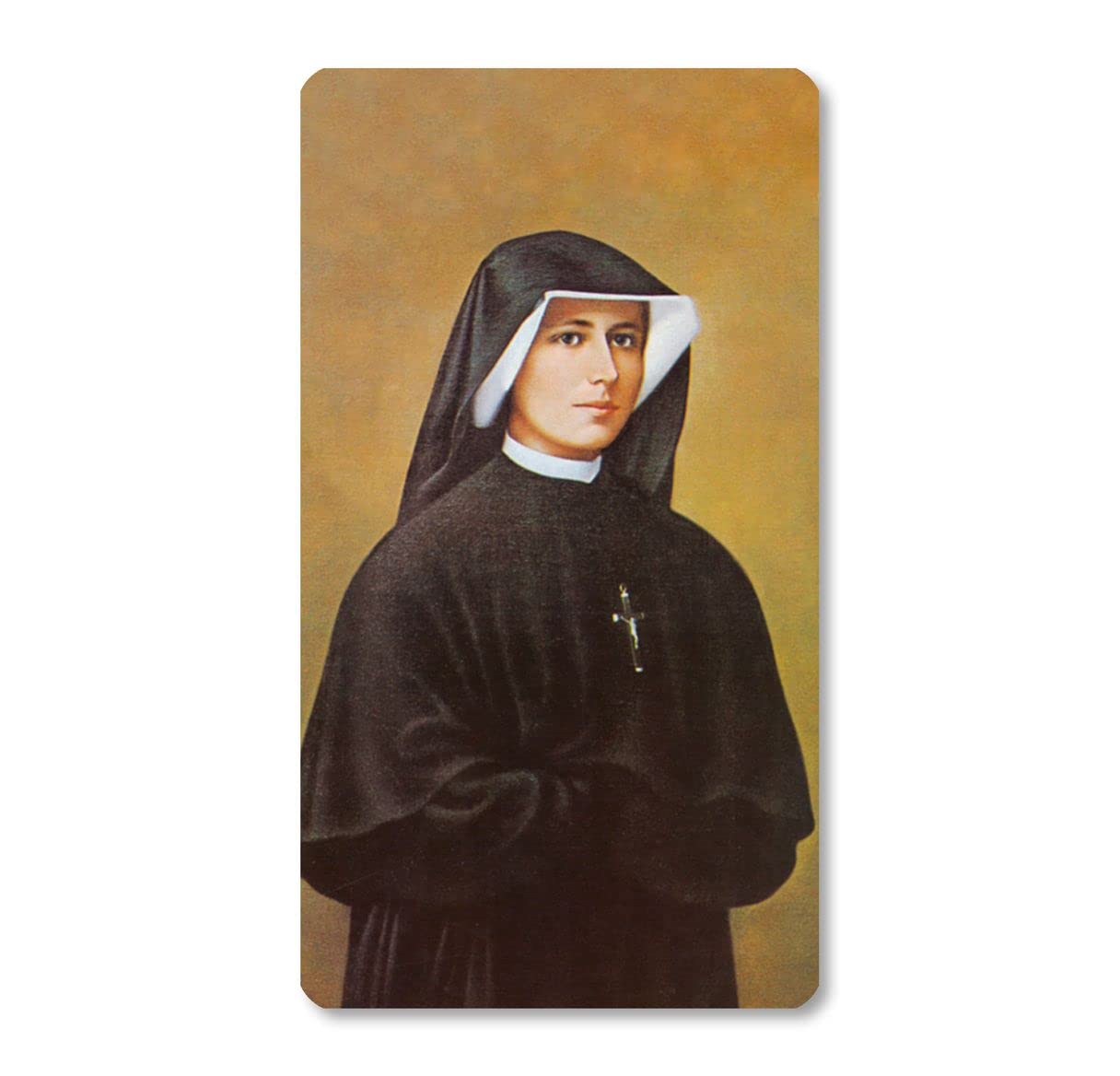 St. Maria Faustina Italian Paper Holy Cards, 2"x4", Blank Back, 100-Pack, # 6198