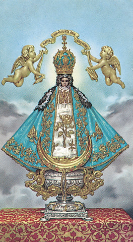 Italian Paper Holy Cards, 2"x4", Blank Back, Our Lady of San Juan, 100-Pack, # 6066