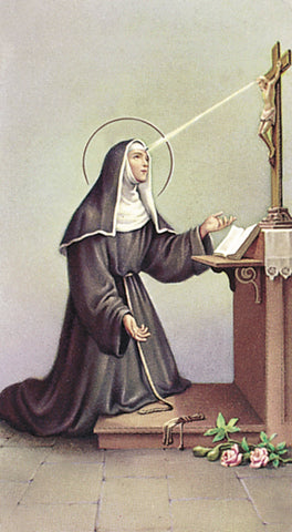 Italian Paper Holy Cards, 2"x4", Blank Back, St. Rita, 100-Pack, # 6080